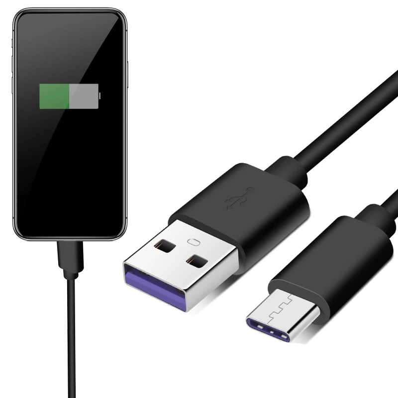 

Кабель USB Type-C 6,56ft, зарядный кабель USB Type-C, кабель для быстрой зарядки 5A E8BE