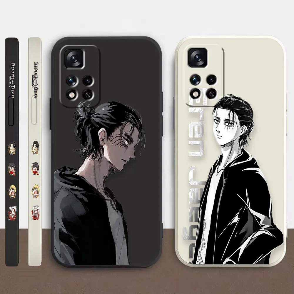 

Phone Case For Redmi Note 12 11 11T 11R 11S 10 9T 8 7 7S PRO PLUS 4G 5G Case Fundas Shell Anime A-Attack On T-Titan Eren Jaeger