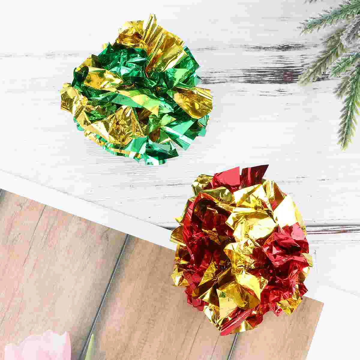 6pcs Crinkle Balls Cat Toys Best Interactive Toy Ever Independent Pet Kitten Fat Real Cats