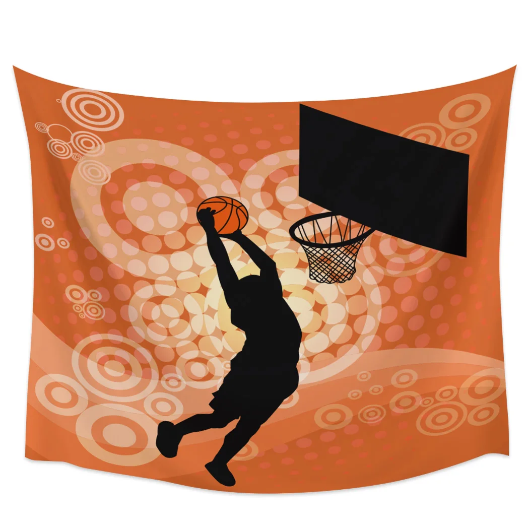 

Basketball Shooting Sports Blackout Curtains Table Runner Bathroom Set Blanket Tapestry