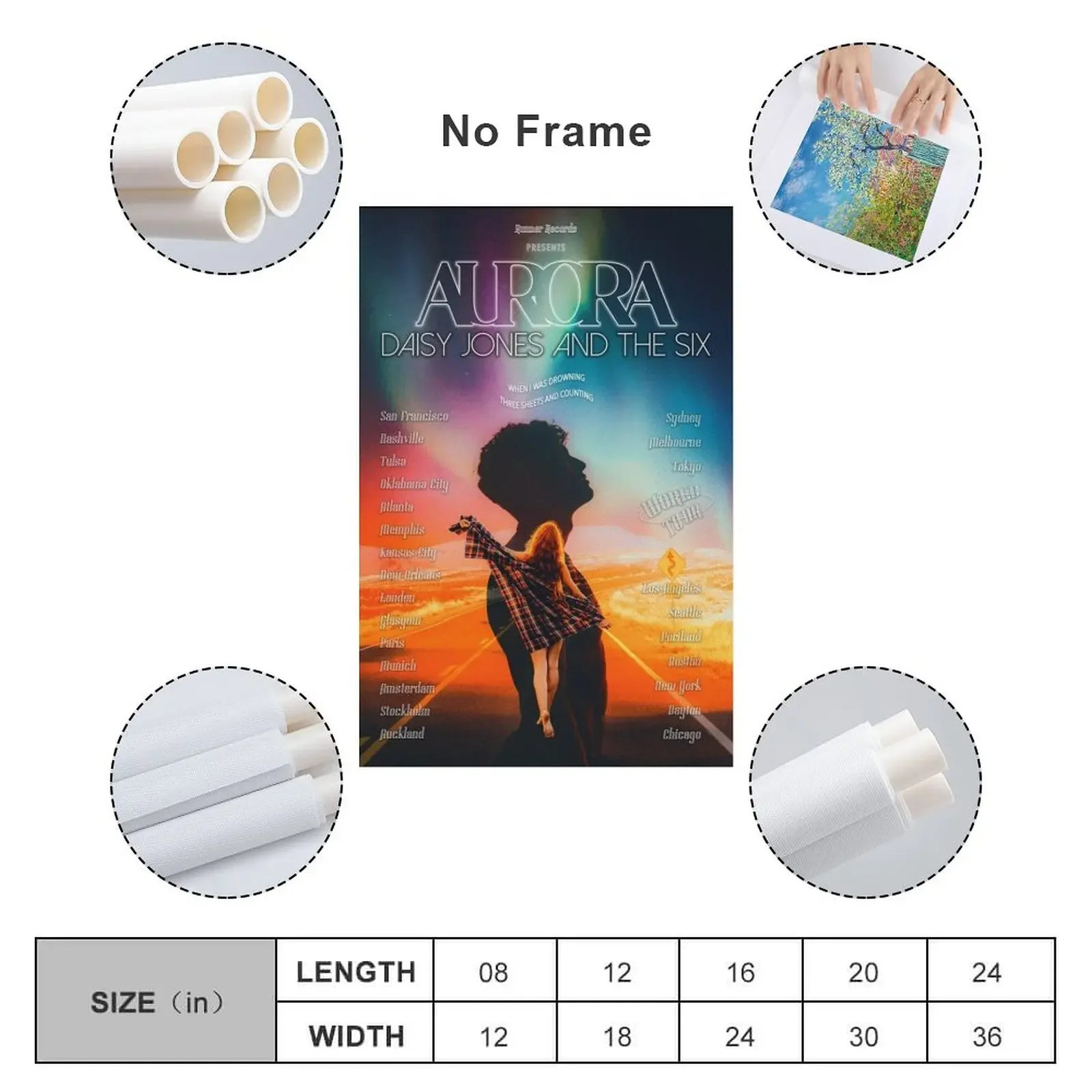 Печать на холсте AURORA WORLD TOUR - DAISY JONES AND THE SIX