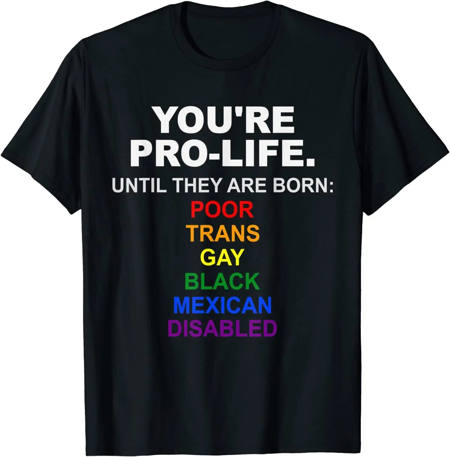 

Футболка Youre Pro Life, Мужская футболка с круглым вырезом и коротким рукавом, Повседневная футболка, топы, наряды