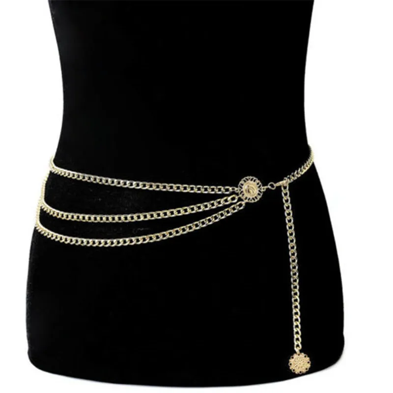 

New Women Lady Sexy Silver Waist Back Chain Rhinestone Belly Lower Body Jewelry Belts Hip Chunky Fringes ремень женский Luxury