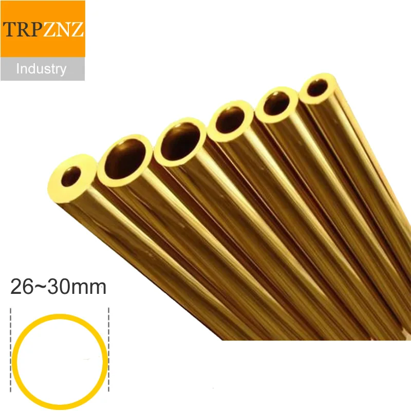 

Латунная трубка H62 внешний диаметр 26 мм 27 мм 28 мм 29 мм 30 мм тонкая Толстая стена твердая прямая Точная латунная трубка