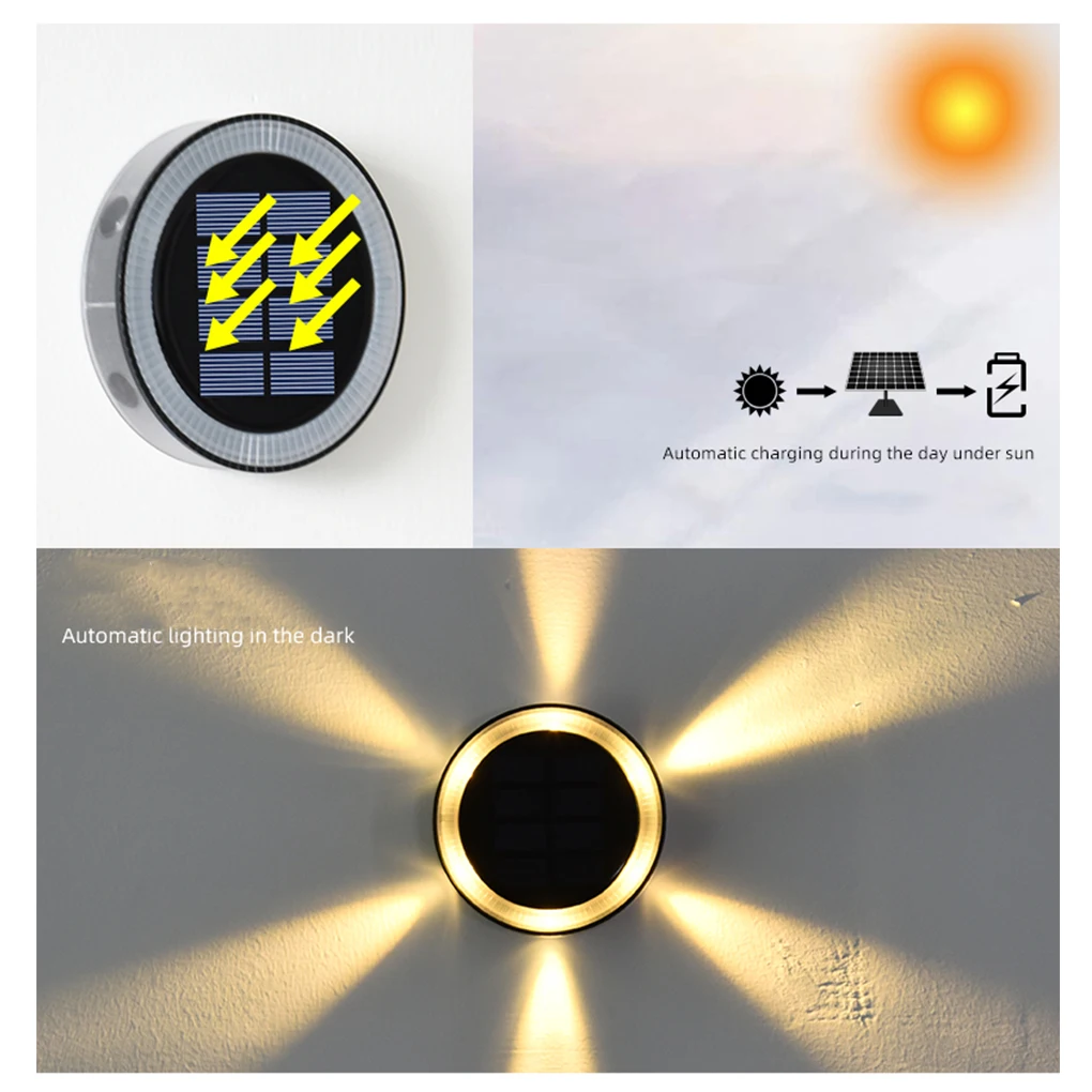 

Лампа на солнечных батареях для дома, небольшого размера, наружная Водонепроницаемая светодиодная лампа для сада, оформления заднего двора