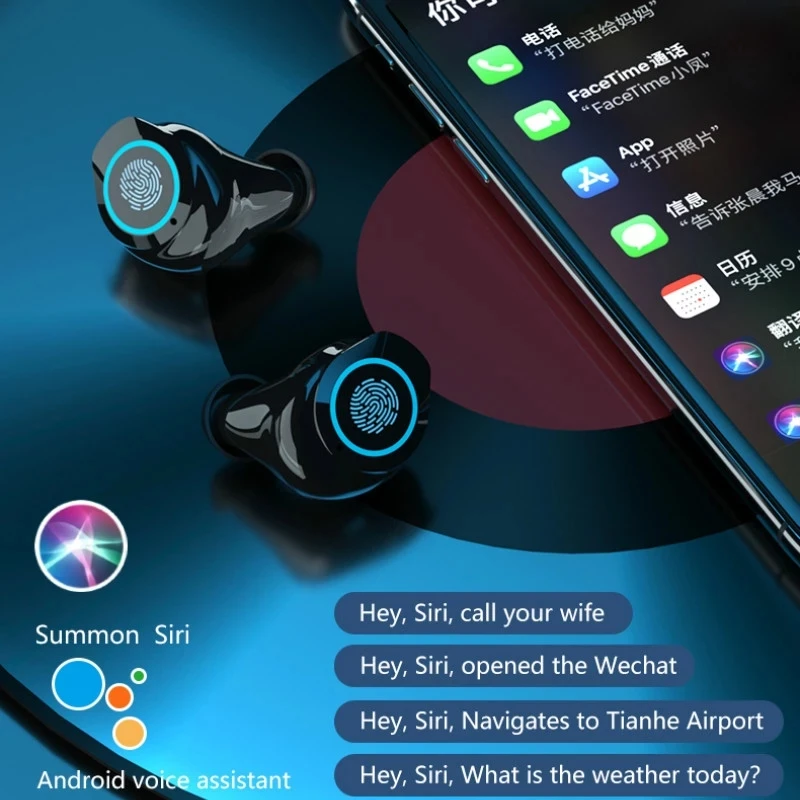 Наушники TWS беспроводные наушники Bluetooth 5 1 компактные наушники-вкладыши с