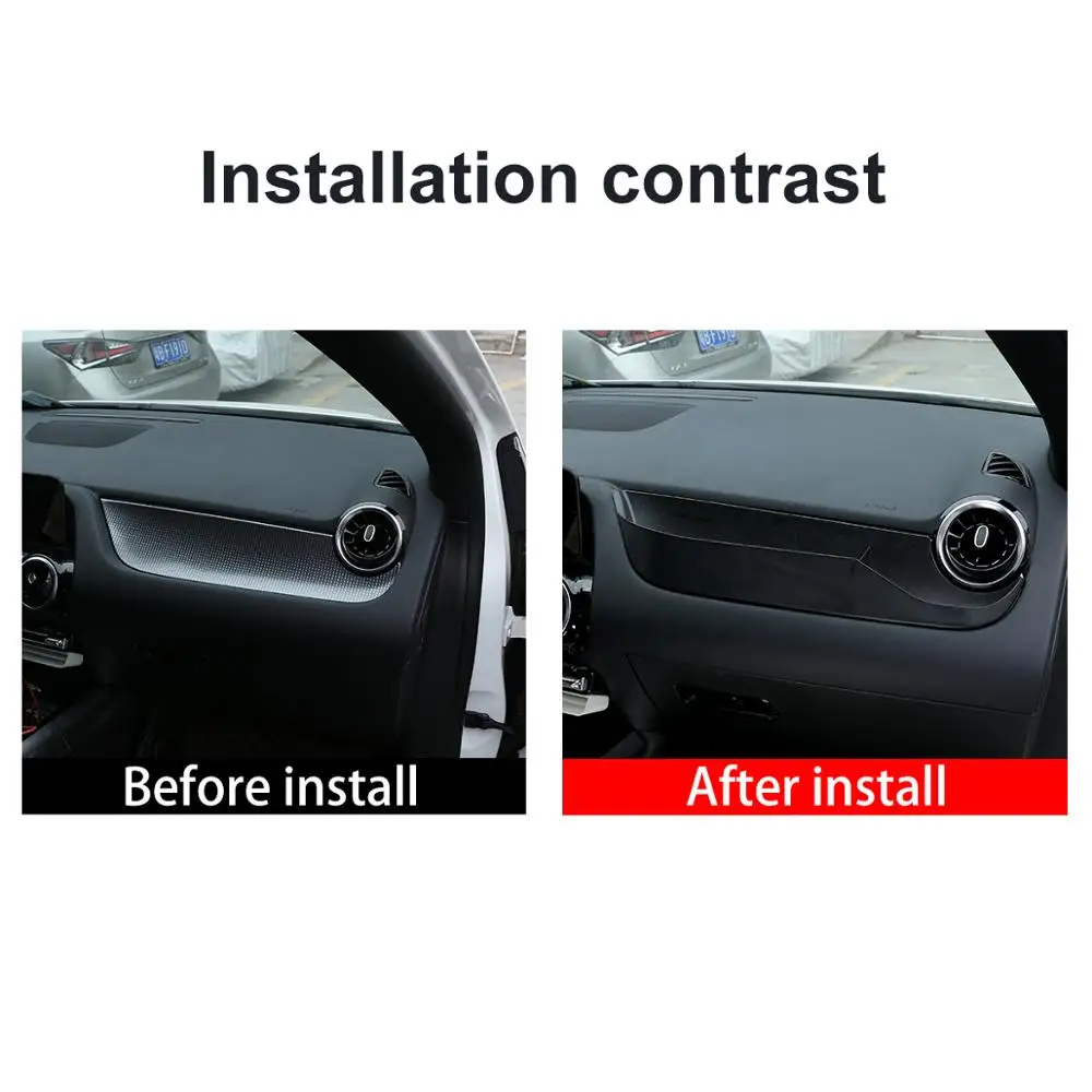 

For Mercedes Benz B Class W247 2020 Black Abs Plastic Co -Pilot Dashboard Storage Box Car Interior Accessories