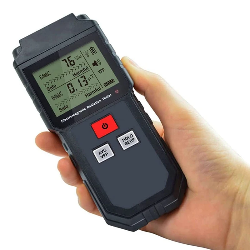 

LCD Electromagnetic Radiation Detector, Handheld Portable Nuclear Radiation Tester Meter For Home Office Outdoor