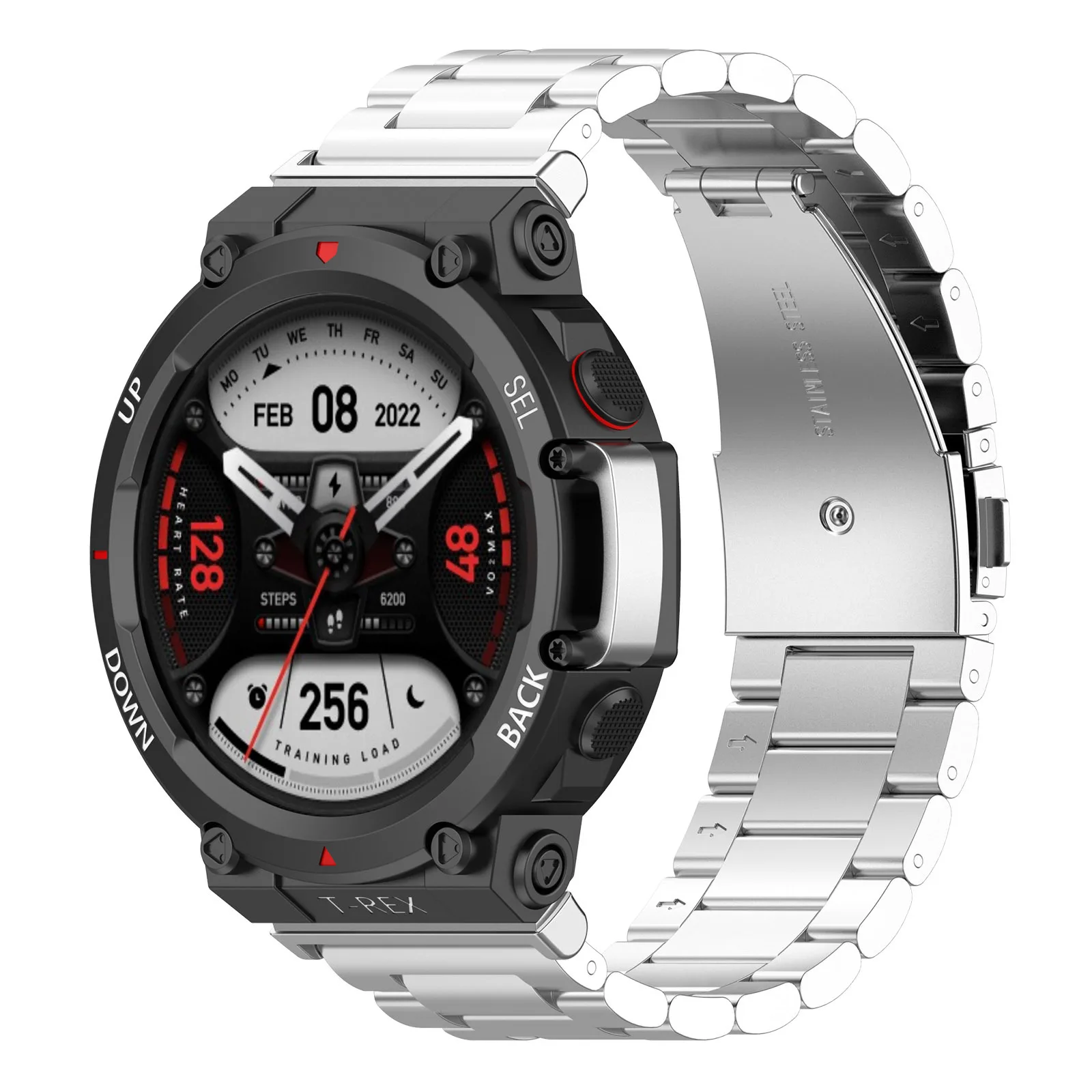 

Stainless Steel Strap For Huami Amazfit T Rex 2/T-Rex 2 Smart Watch Replacement Accessories Watchband For Amazfit T Rex2 Metal