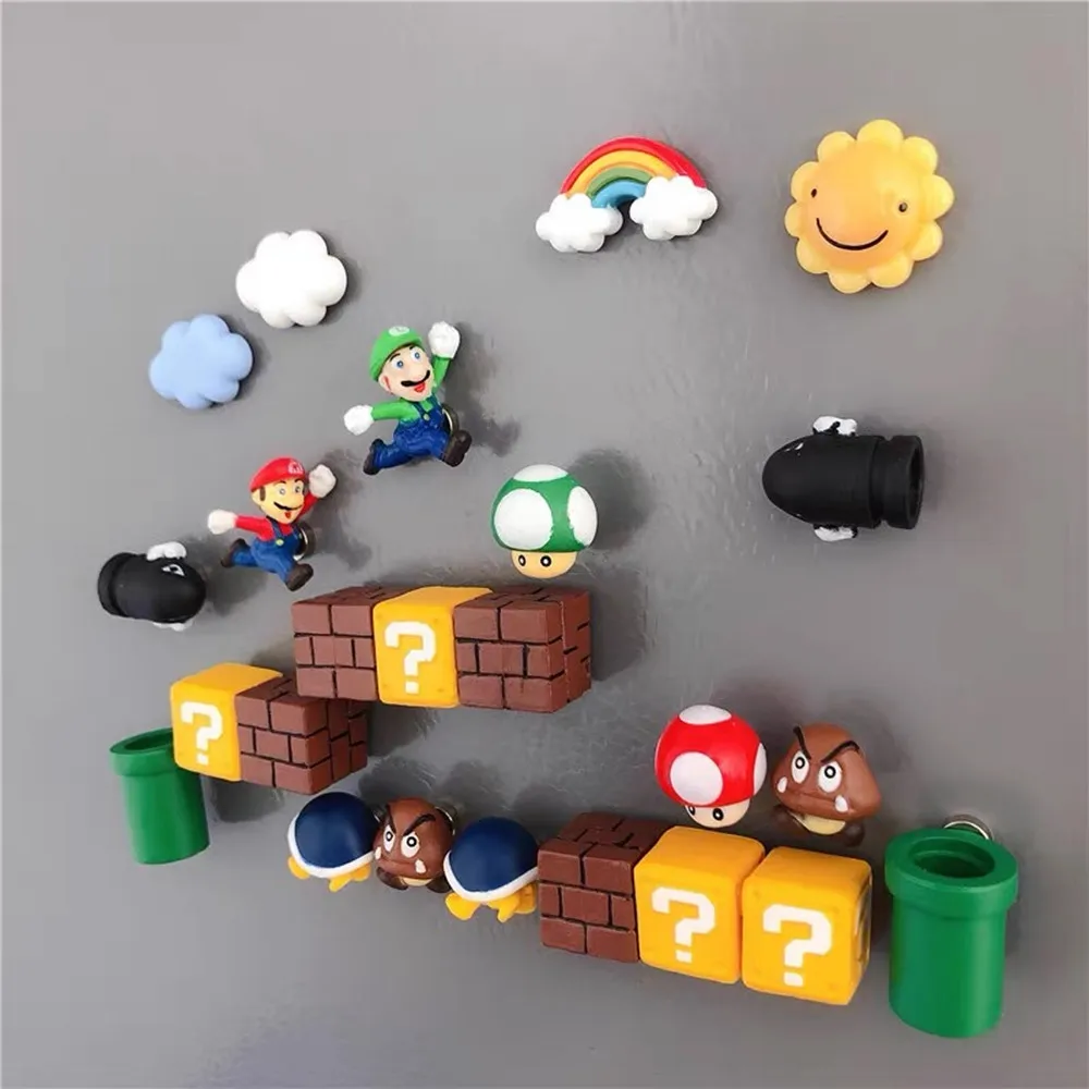 

Super animation game combination 3D Fridge Magnets Tourism Souvenir Refrigerator Magnetic Sticker Collection Handicraft Gift