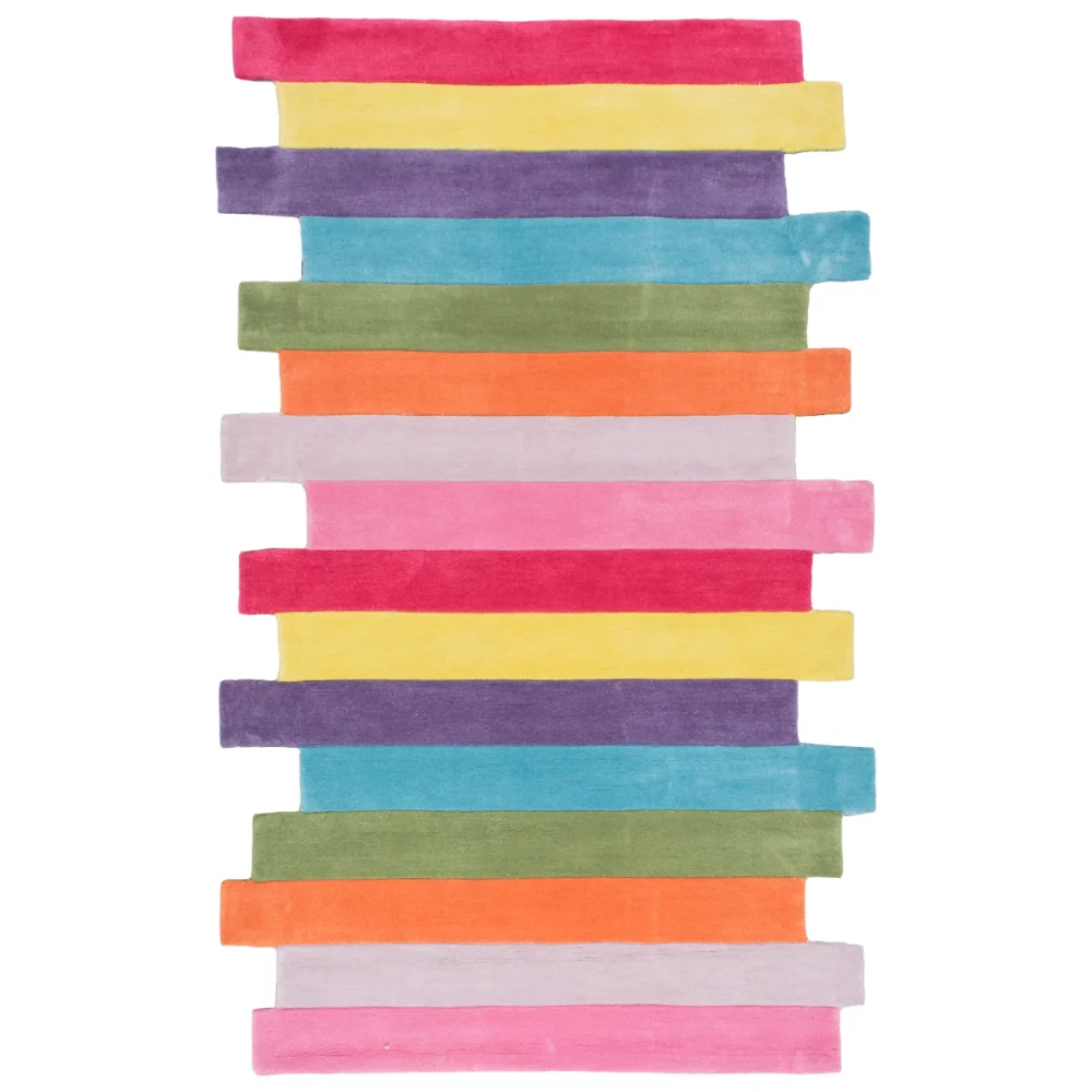 

nuLOOM Pantone Colorful Stripes Kids Area Rug, 5' x 8', Multi