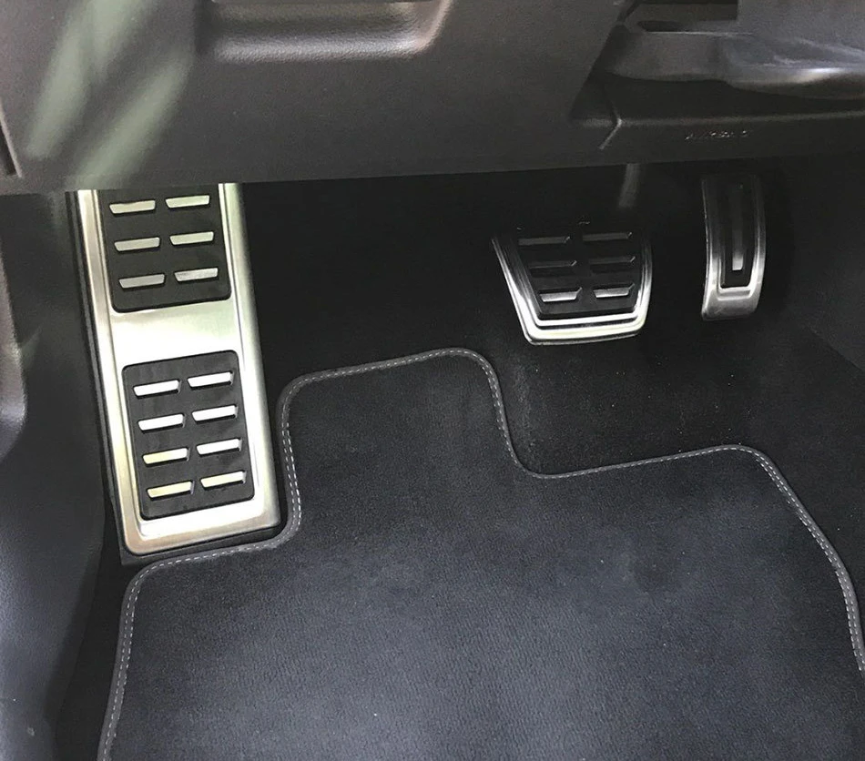 

Auto Stainless Steel Car Fuel Brake Pedal Rest Foot Pedals Cover for Volkswagen VW Skoda Kodiaq 2016 2017 2018 2019 2020