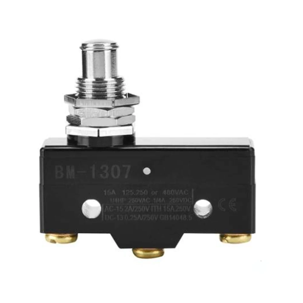 

Plate Mounting Plunger Normally 250VAC 15A Micro Switch BM-1307 CE Tuv 2 Pack