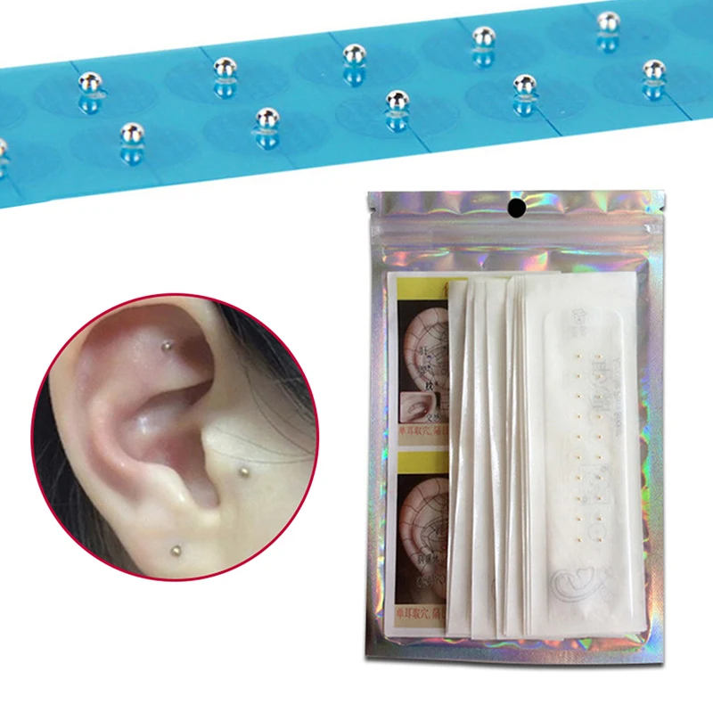 

100/200Pcs Ear Care Seeds Acupuncture Auricular Disposable Ear Stickers Massage Therapy Needle Patch Auricular Auriculotherapy