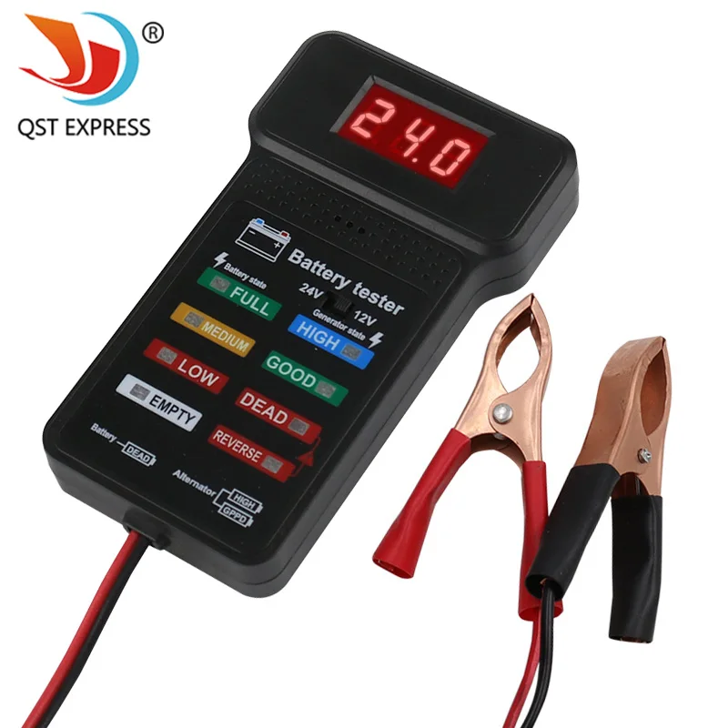 

Тест запуска батареи Тестер емкости батареи 12 В/24 В Тестер батареи Тестер автомобильного аккумулятора