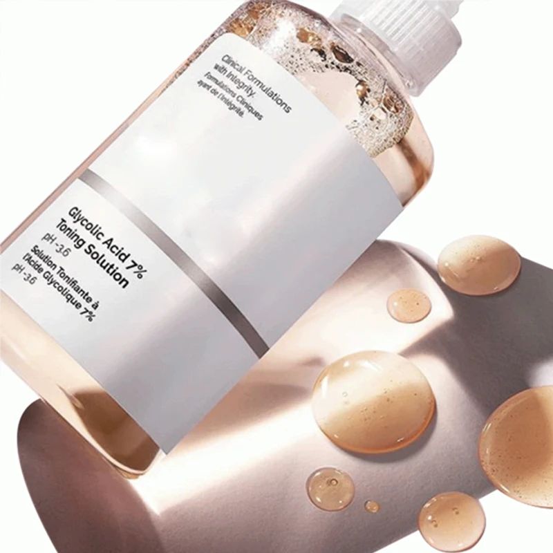 

Тонизирующий раствор Glcolic Acid 7%, мягкое Отшелушивание, улучшение состояния кожи, осветление тона кожи, оригинальные продукты 240 мл