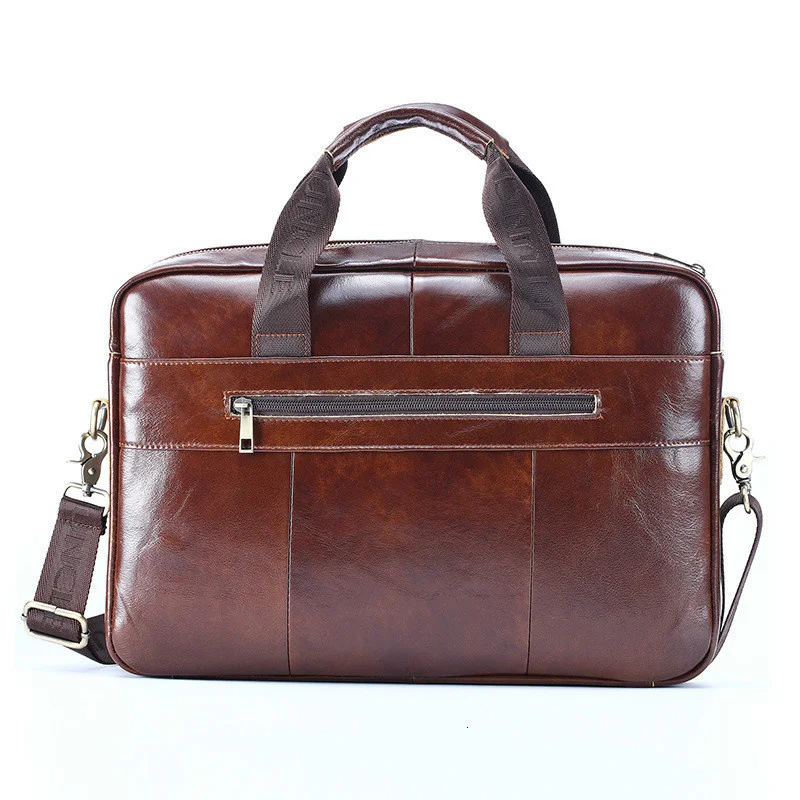 First Layer Cowhide Men Business Briefcase Genuine Leather Luxury Messenger Bag High Quality Single Shoulder Oblique Handbags