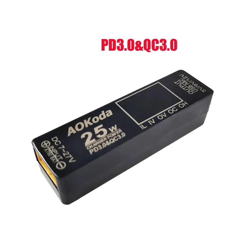 AOKoda XT60 для быстрой зарядки литий-полимерных аккумуляторов PD3.0 защита от