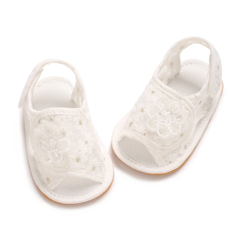Дышащие сандалии для малышей с вышивкой девочек 0-1 года
