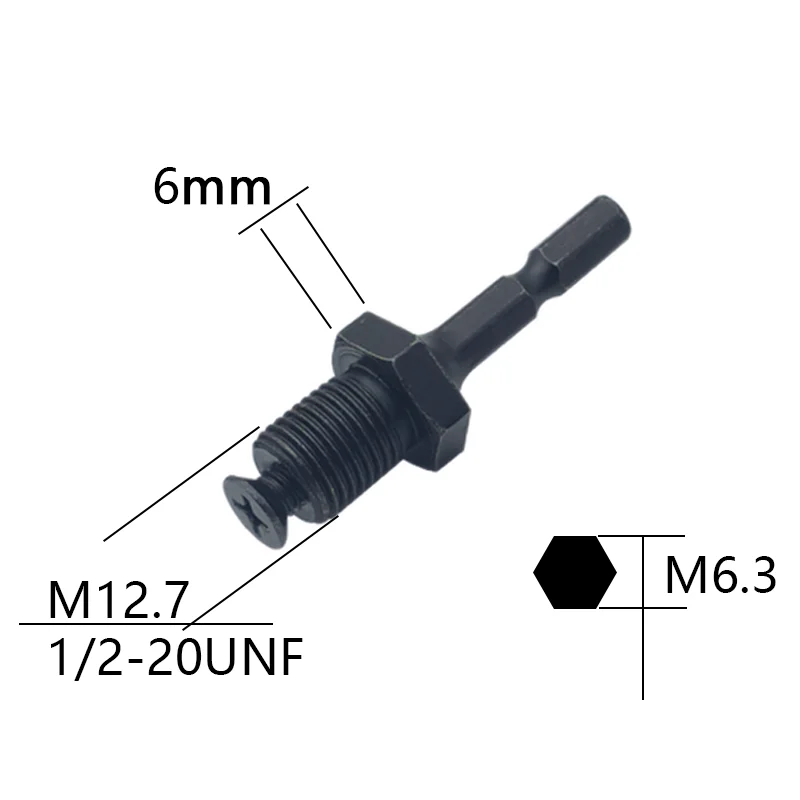 

Быстросменный адаптер 1/2"-20UNF / 3/8''-24UNF для ударных ключей SDS-Plus / шестигранник / квадратный гнездо
