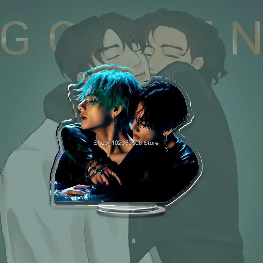 8 см акрил Kpop Vkooks Love Standee GOLDEN LAYOVER подставка для альбома VKOOKS Lightstick на заказ