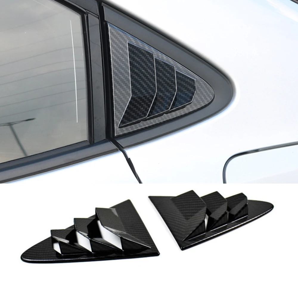 

Pair Rear Window Triangle Shutters Cover Trim For Toyota Corolla Sedan 2019 2020 2021 Exterior Accessories Car Styling Parts