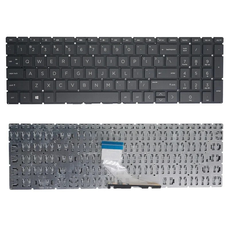 Новая клавиатура US для HP 15-DA 15-CX 15-CS 15-DK 15-DF 15-CR 15t-da0000 с подсветкой зеленый белый