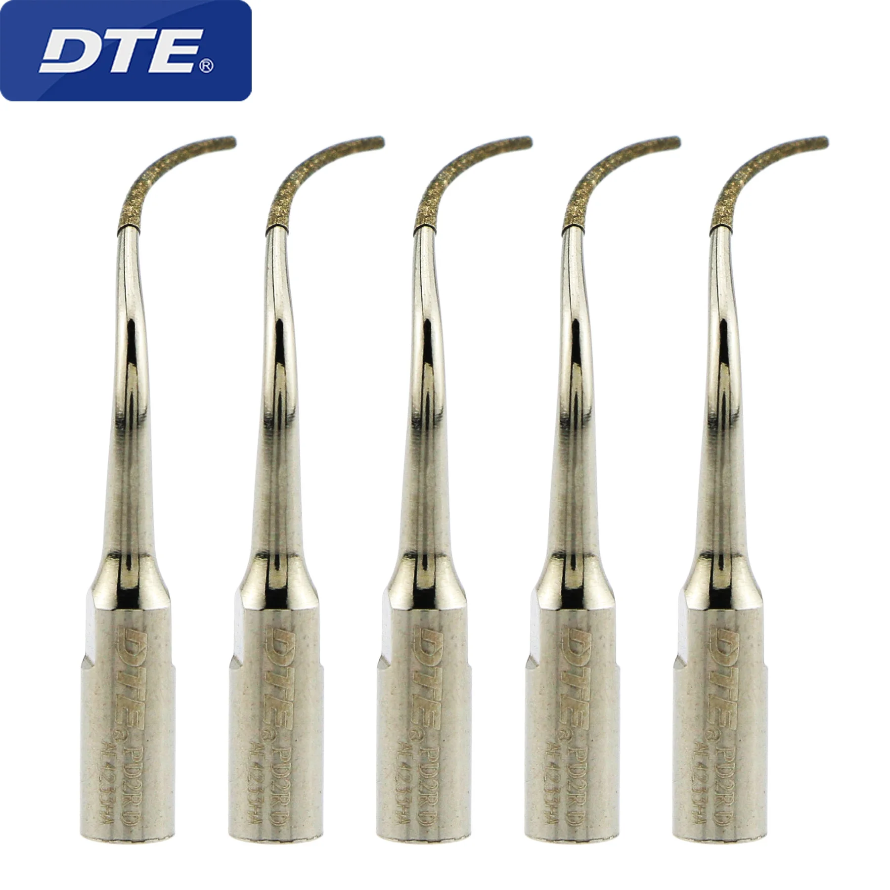 5 Pcs DTE Dental Ultrasonic Scaler Periodontal Scaling Tips PD2RD Compatible Satelec NSK