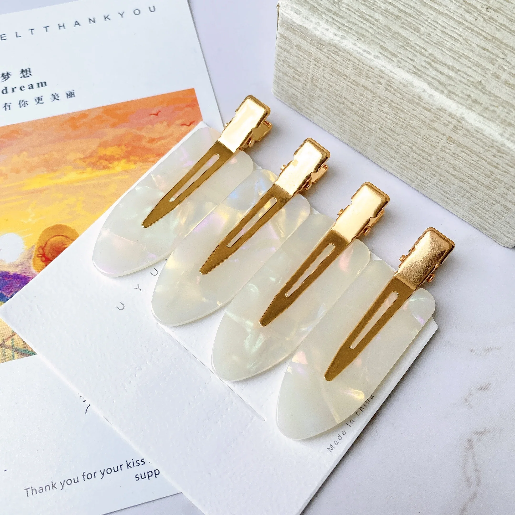 Леопардовый бесшовный зажим для волос