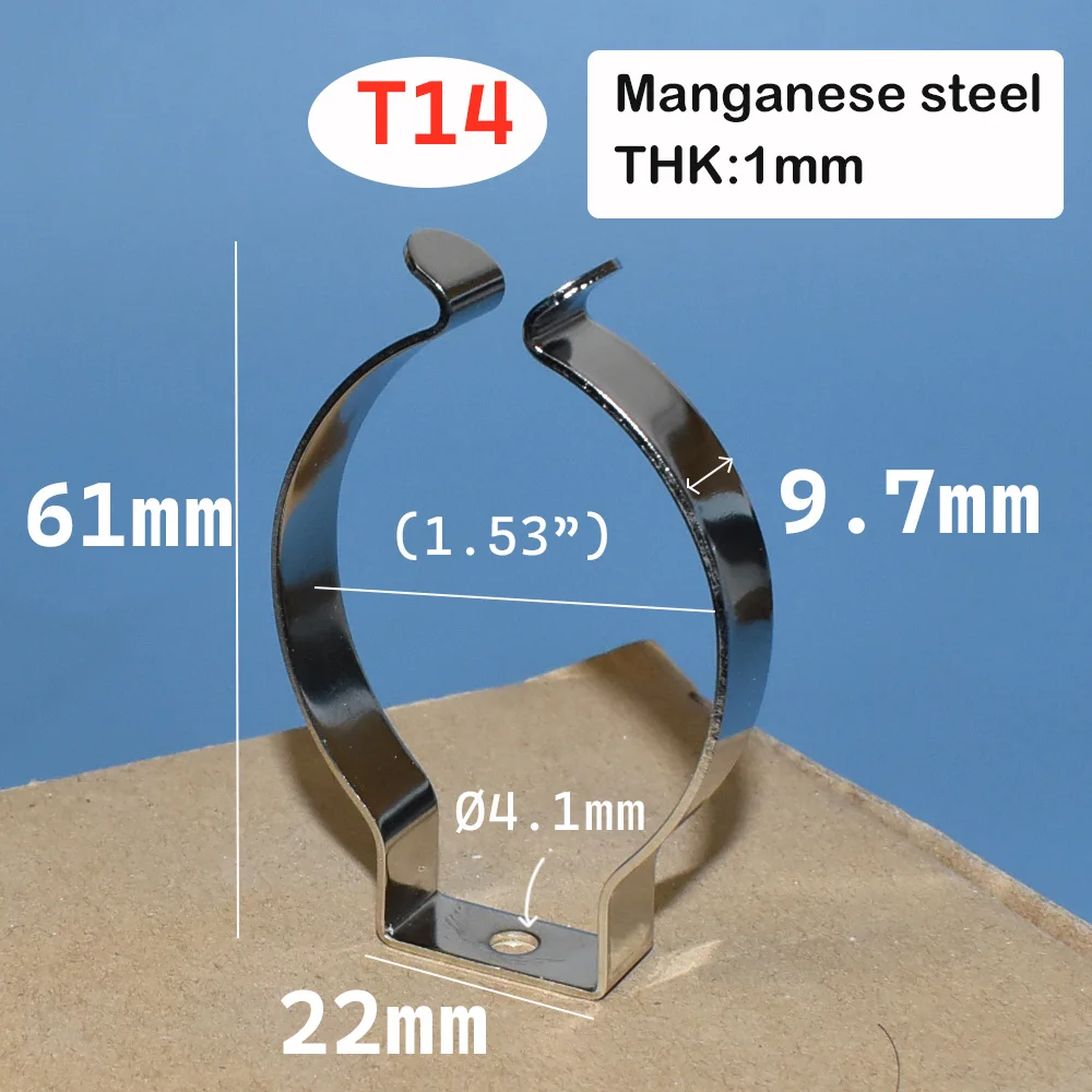 Фото Светодиодная трубка из марганцевой стали T12 T13 T14 T17 T19, быстрое крепление для лампы, крепление для поверхности, никелированная металлическая вешалка №3