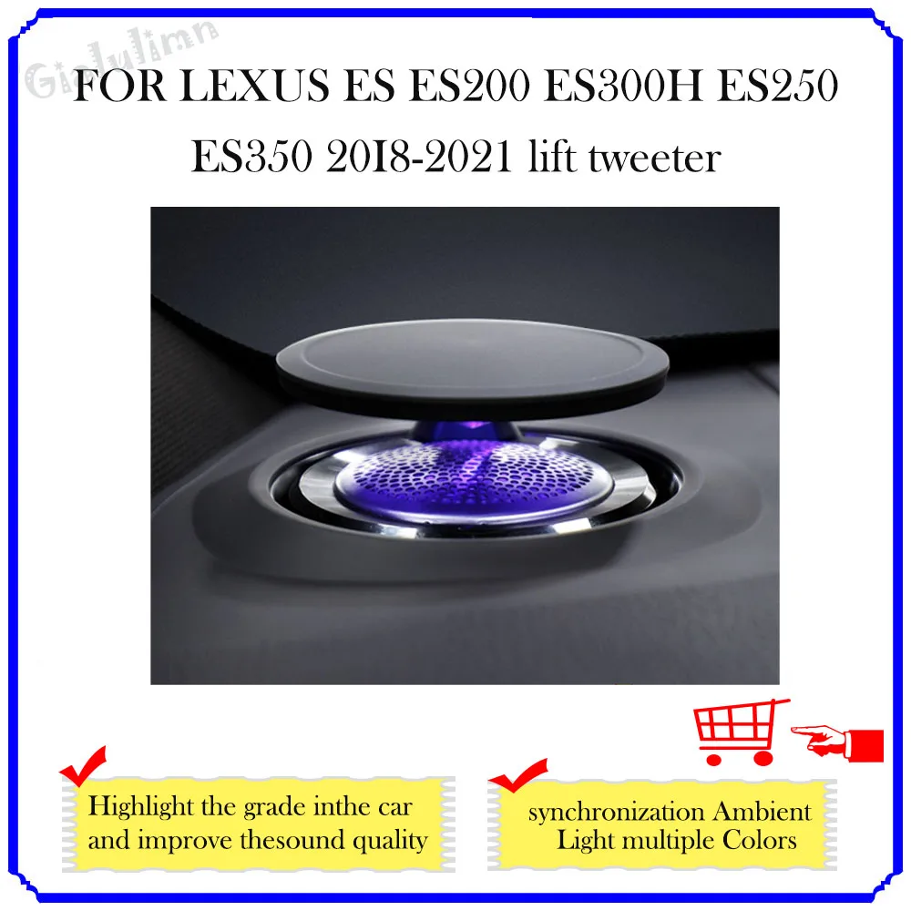 

Gialulimn Car Lifting Speaker For FOR LEXUS ES ES200 ES300H ES250 Ambient Light center dashboard Lamp Lift Treble tweeter