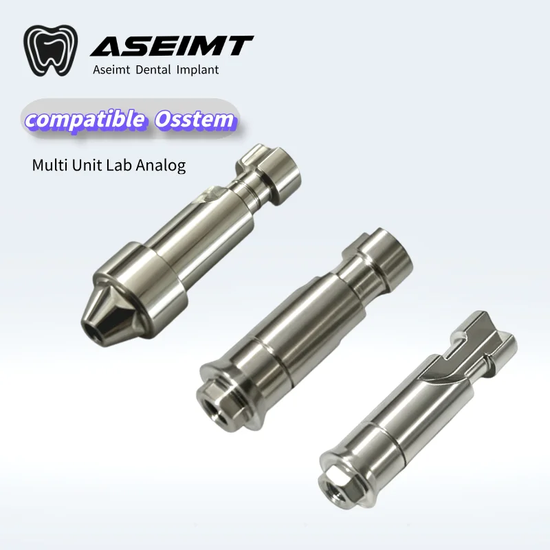 Фото Зуботехнический аналог Multi Unit Lab Analog 4.0/4.8/5.0 мм для Osstem ASEIMT, титановый мультиюнит-абатмент, совместимый с CAD/CAM для зуботехнических лабораторий №5