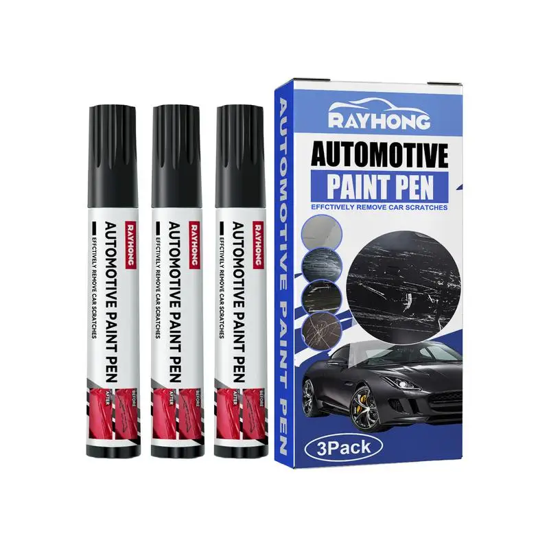 

3 Pieces Car Scratch Remover Pen Paint For Cars Paint Scratch Repair Water-Resistant Car Paint Scratch Repair Pen Kit