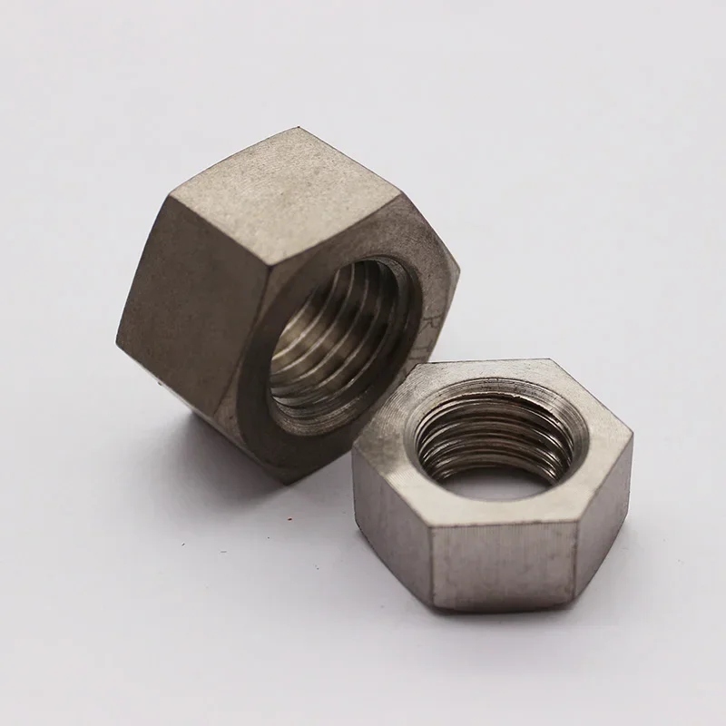 Шестигранная титановая гайка M1 M1.4 M1.6 M2 M2.5 M3 M4 M5 M6 M8 M10 M12 M14 M16 M18 M20 M22 M24 M27 M30