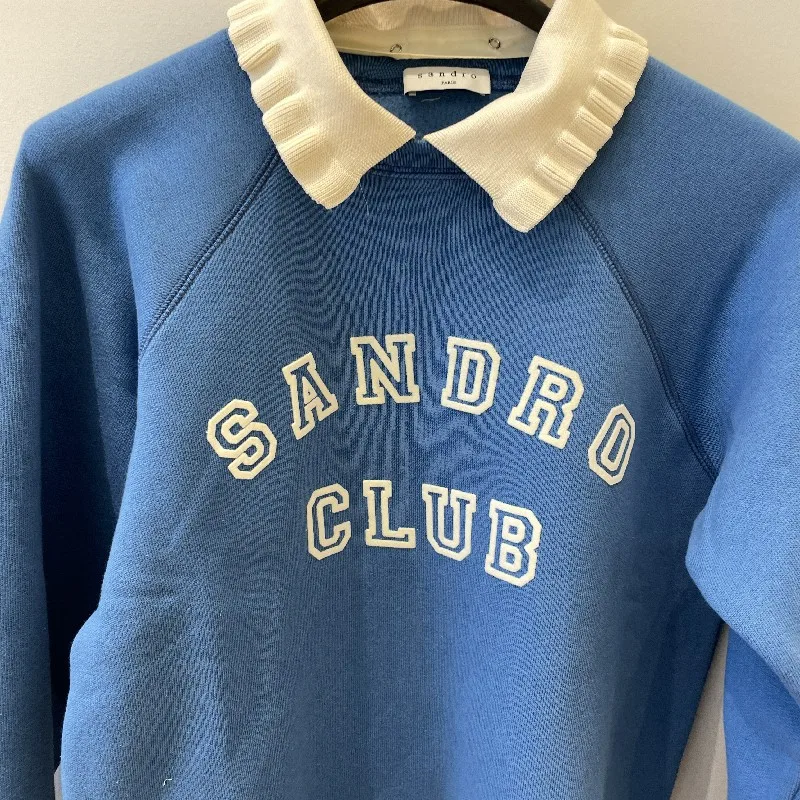 

Новинка, толстовка Sandro, пуловеры, модная толстовка с буквенным принтом, Повседневная Уличная одежда, толстовка, осенняя зимняя одежда, женск...