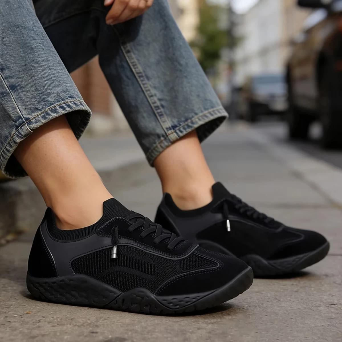 Фото FANCYLEE Кроссовки Босоногие Женские Barefoot Zero Drop Обувь для Фитнеса Кроссфита Приседаний Зал Гибкие Дышащие с Широким Носком Спортивная Обувь для Тренировок Бега Прогулок Легкие Комфортные Размер 37-42 №4
