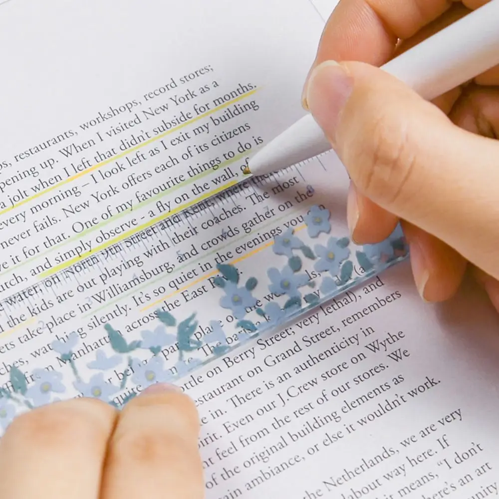 Линейка прямая многофункциональная прозрачная 15 см для рисования