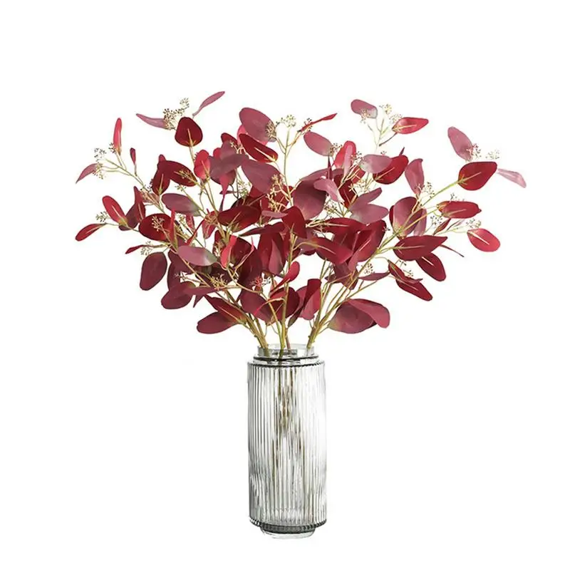 

Artificial Eucalyptus Leaves Silk Plants Floral For Home Party Wedding Evening Party Decoration