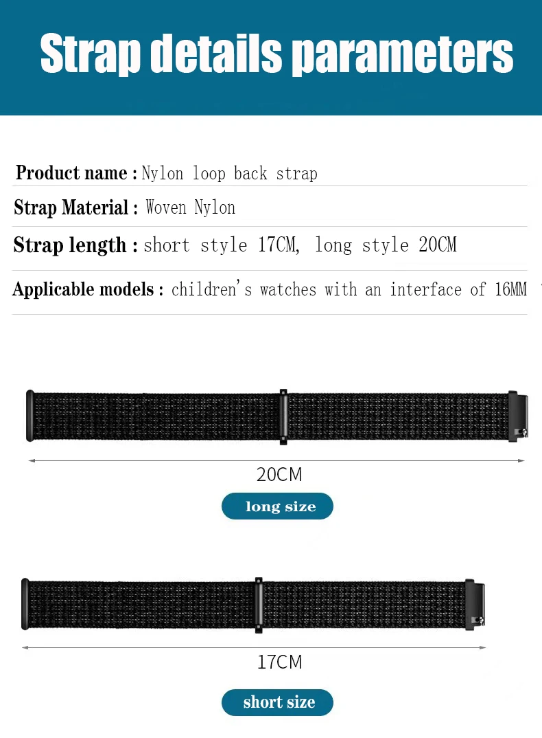Универсальный Детский спортивный ремешок для умных часов нейлоновый