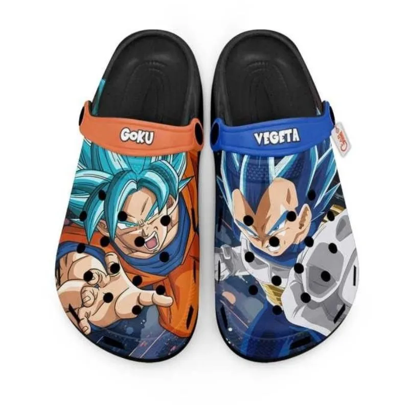 Фото Шлепанцы Dragon Ball Son Goku Kakarotte Vegeta с ярким аниме-принтом, летние, нескользящие, дышащие, для мужчин и женщин №5
