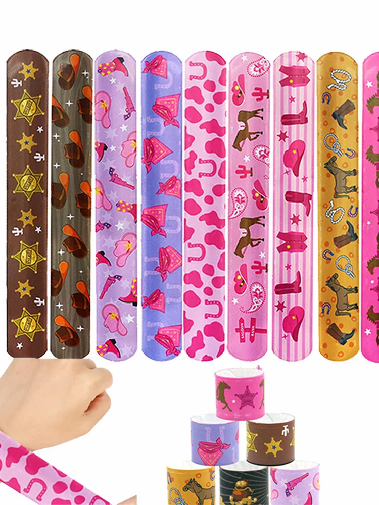 12 шт. браслеты в стиле вестерн ковбойский браслет с лошадью для вечеринок детский