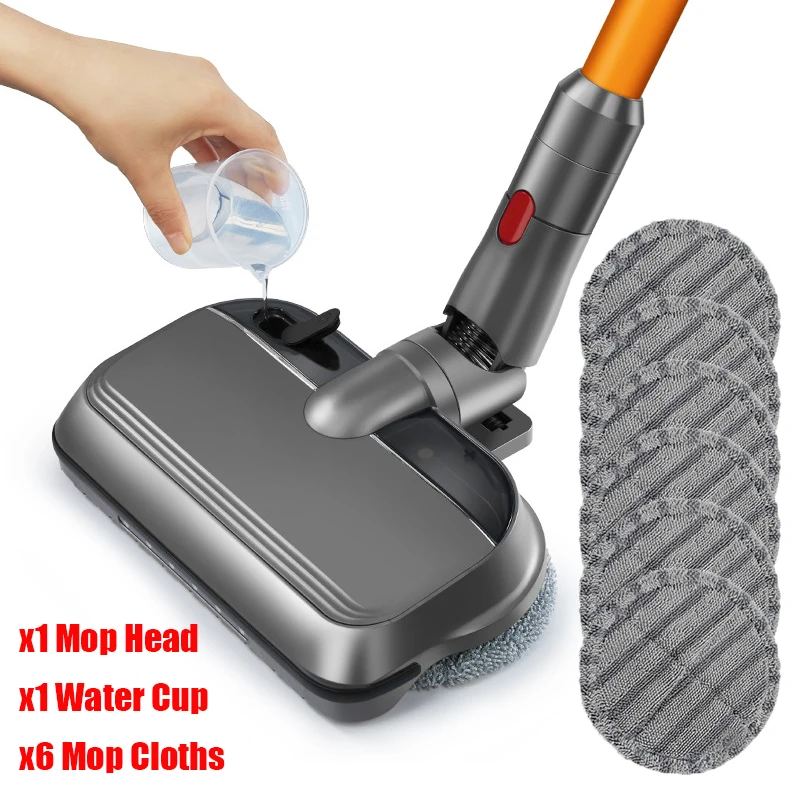 

Насадка на швабру со светодиодной подсветкой, аксессуары для Dyson V7 V8 V10 V11, Сменные запасные части, насадки на головку швабры, чашка с водой