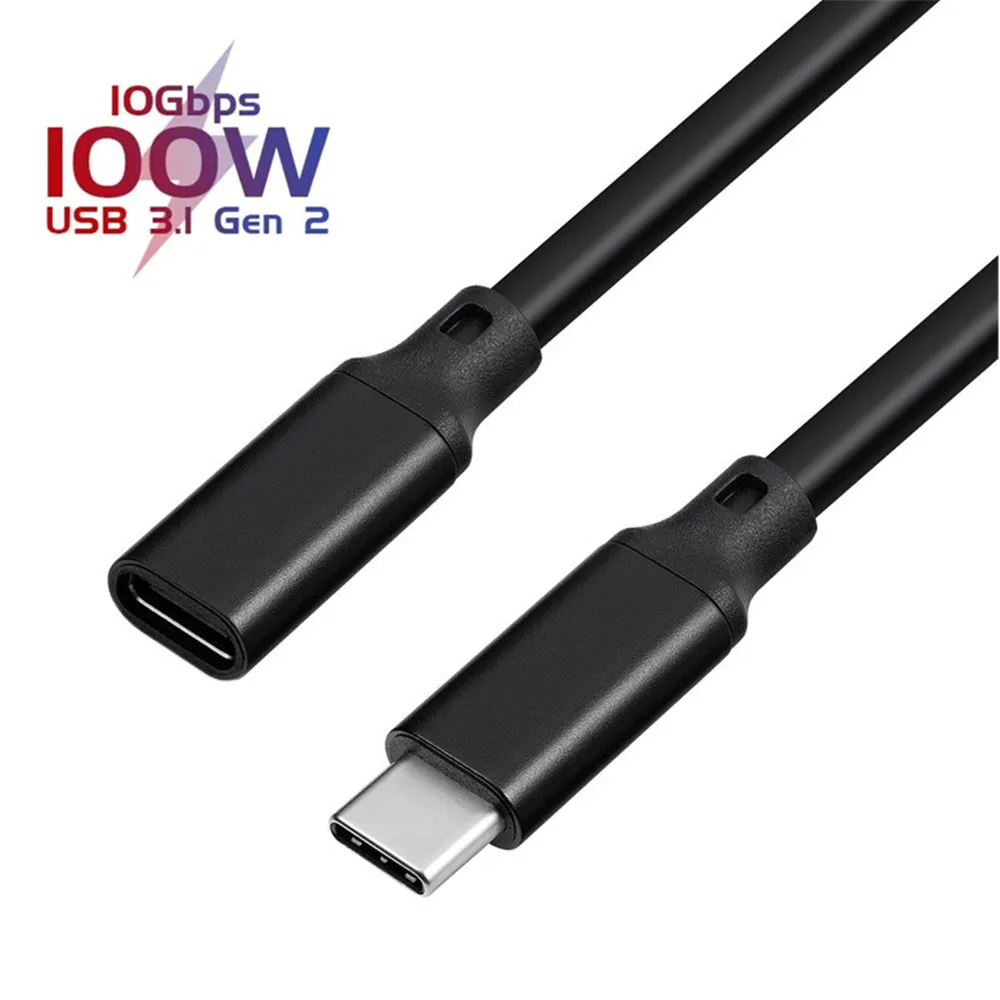 Удлинительный кабель USB C 3.2 20 Гбит/с 90 градусов Gen2 Type-c