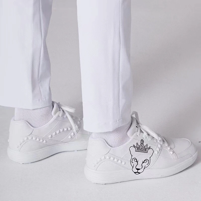 2023 Golf Shoes Women's UTAA Leather Material Waterproof Non-slip Comfortable Outdoor Sneakers Travel Casual Shoes