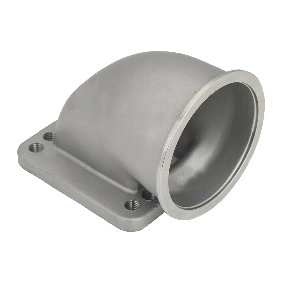 Для T3 T4 турбофланец 3-дюймовый Vband из нержавеющей стали 90-градусный коленчатый