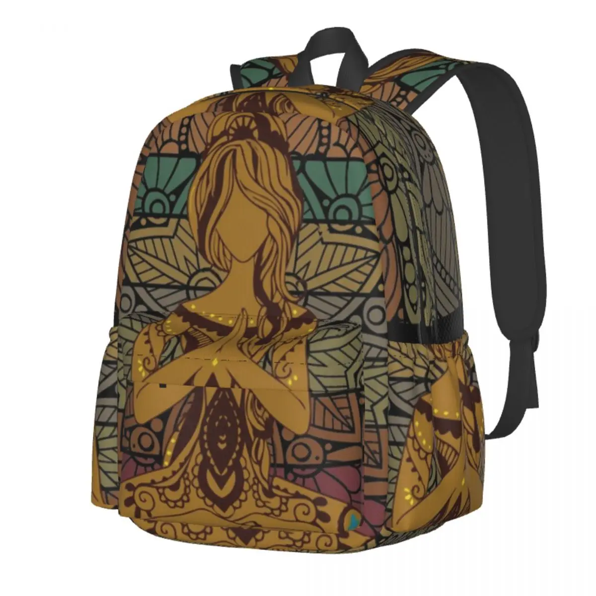 

Namaste Mother Yoga Backpack Women Funny Words Big Backpacks Polyester Casual High School Bags Workout High Quality Rucksack