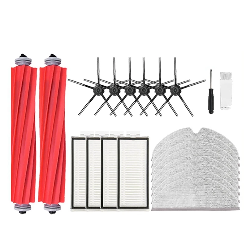 

Main Side Brush Filter Replacement Accessories Kits For Roborock Q7 Max / Q7 Max+ / T8 Robotic Vacuum Cleaner