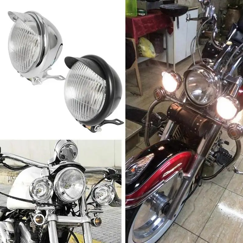 

Motorcycle Headlight Retro 5 Inch LED Bucket 12V Turning Signals Mount Bracket DRL Projector Headlamp Motorcycle Accessories