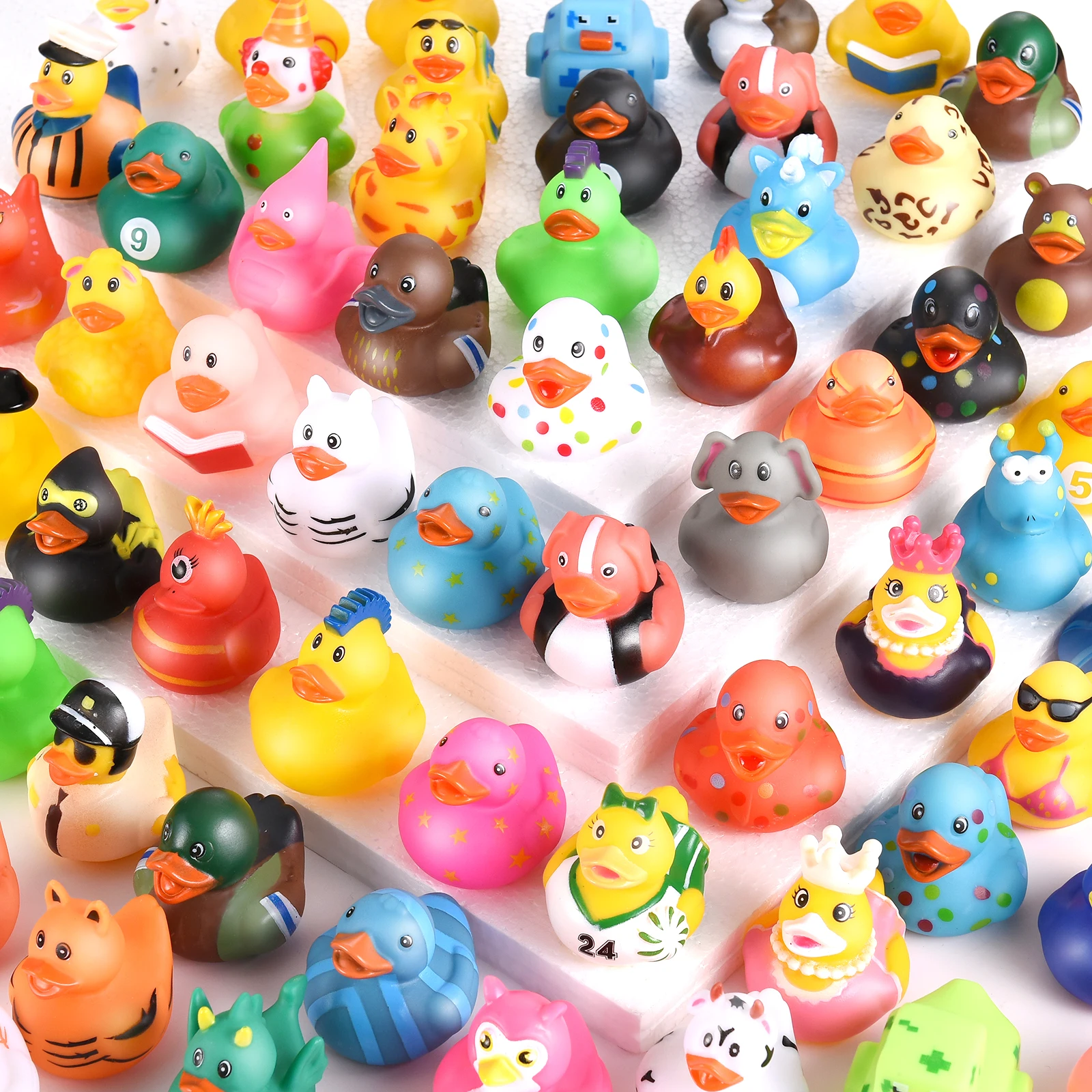 Rubber Duck 25 Pack Kids Tub Float Toy Cake Decor Birthday Gift School Classroom Prize Trick Or Treat Toy Or Car Decoration