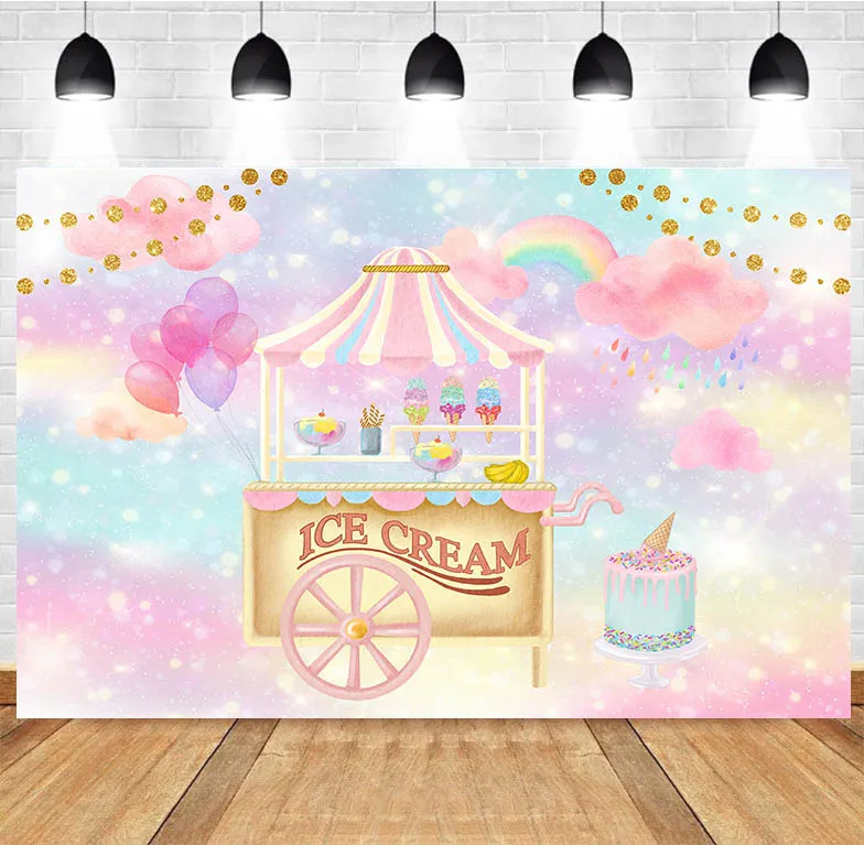 

Sweet Baby Birthday Candy Bar Donuts Shop Backdrop Ice Cream Car Cupcake Lollipop Party Photography Background Kids Photo Studio